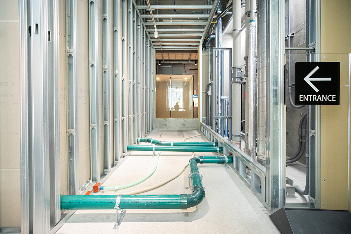 集合住宅で採用することの多い『転がし配管』